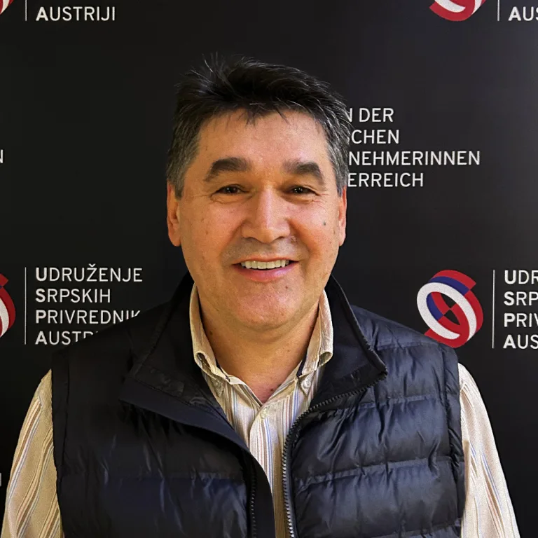 Vorstandsmitglied des Vereins für serbische UnternehmerInnen in Österreich Predrag Krecojevic